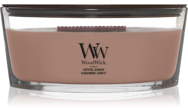 Woodwick Crystal Ginger vonná svíčka s dřevěným knotem 453.6 g