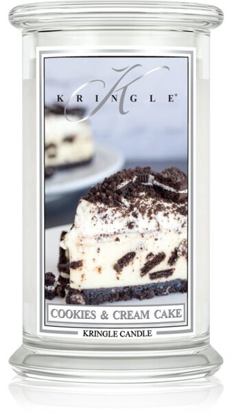 Kringle Candle Cookies & Cream Cake vonná svíčka s víčkem 623 g