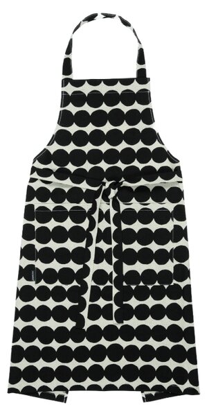 Marimekko Kuchyňská zástěra Räsymatto, bavlna-černá