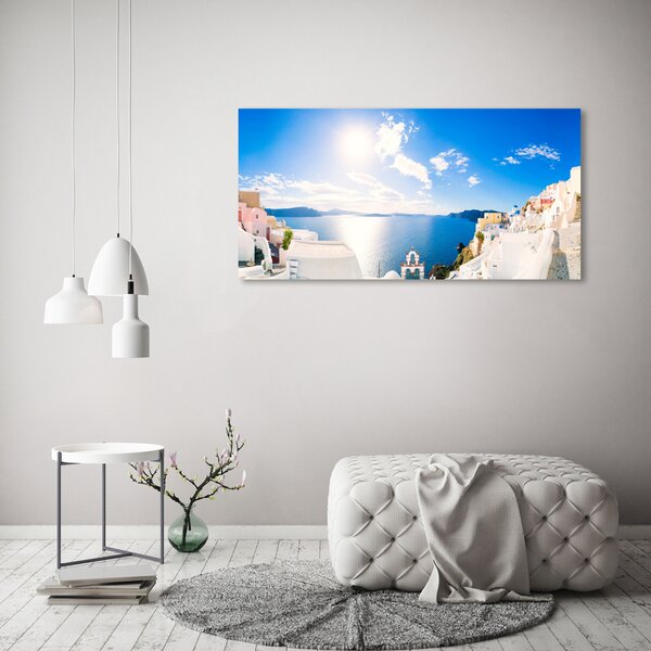 Foto obraz skleněný horizontální Santorini Řecko osh-134209719