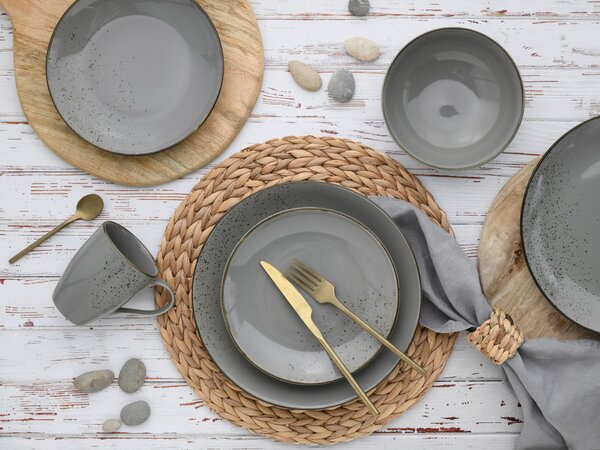 KOMBINOVANÁ SOUPRAVA, 16dílné, kamenina Creatable - Online Only nádobí, Online Only