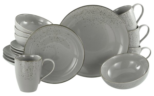 KOMBINOVANÁ SOUPRAVA, 16dílné, kamenina Creatable - Online Only nádobí, Online Only
