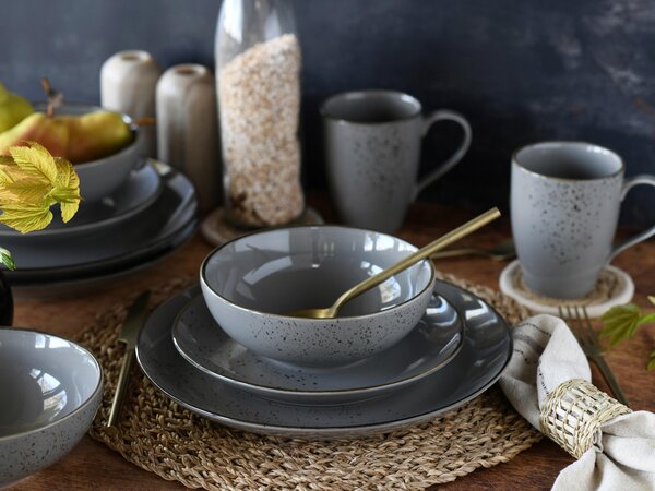 KOMBINOVANÁ SOUPRAVA, 16dílné, kamenina Creatable - Online Only nádobí, Online Only