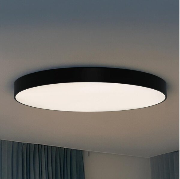 LED Stropní svítidlo LED/200W/230V 3000/4000/6500K pr. 100 cm černá