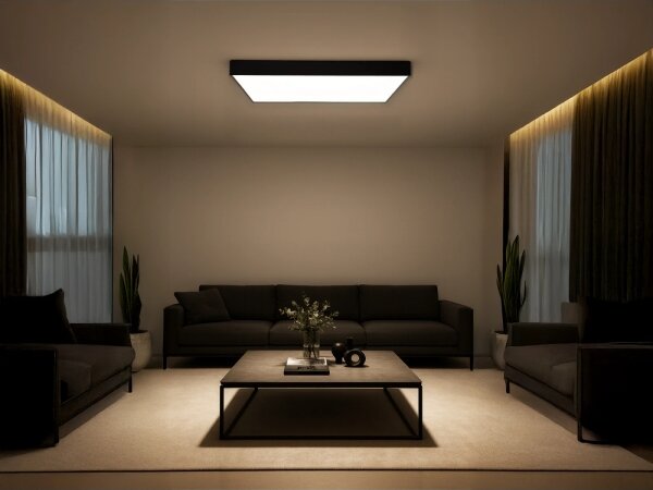 LED Stropní svítidlo LED/340W/230V 3000/4000/6500K 100x100 cm černá