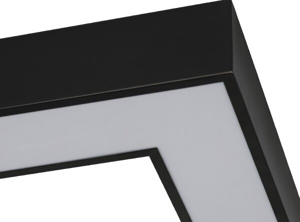 LED Stropní svítidlo LED/130W/230V 3000/4000/6500K 100x100 cm černá