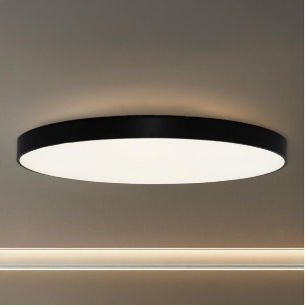 LED Stropní svítidlo LED/300W/230V 3000/4000/6500K pr. 120 cm černá