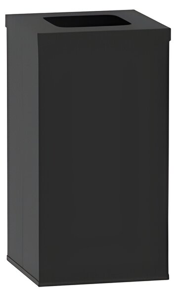 Koš na tříděný odpad 50 L, úchyt na pytel, černý/černý