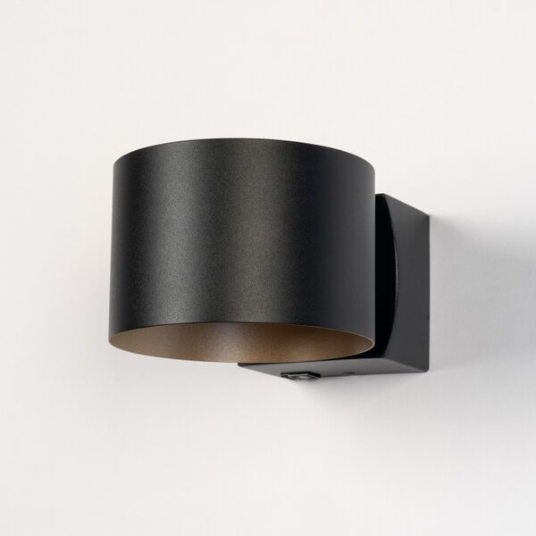 Nástěnné LED svítidlo se stmívačem a dálkovým ovladačem Frontal Sculpt Black (LMD)
