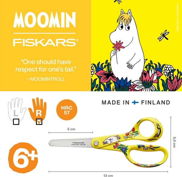 Fiskars Dětské nůžky Snorkmaiden 13cm