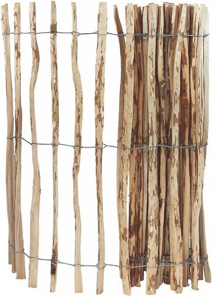 Přírodní plot z vrbového proutí pro stabilizaci popínavých rostlin – výška 150 cm, délka 500 cm