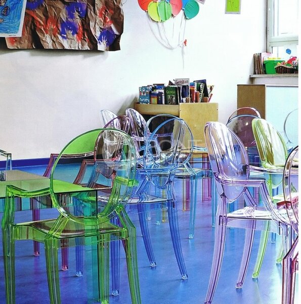 Kartell designové dětské židle Lou Lou Ghost