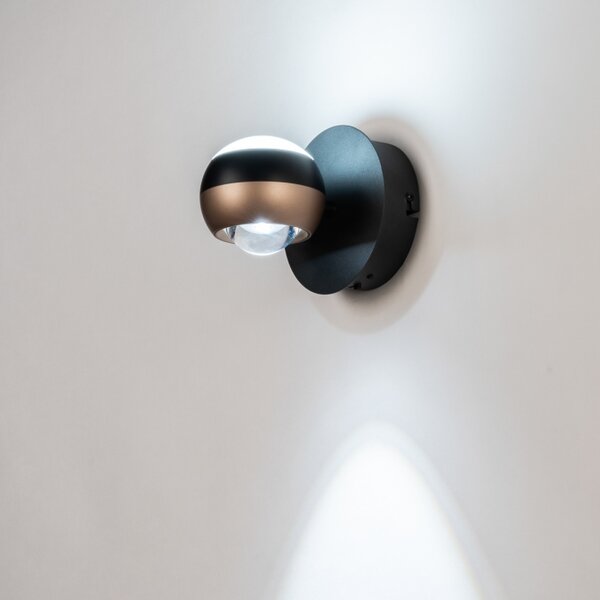 Nástěnné LED svítidlo se stmívačem a vypínačem Deep Switch Gold (LMD)