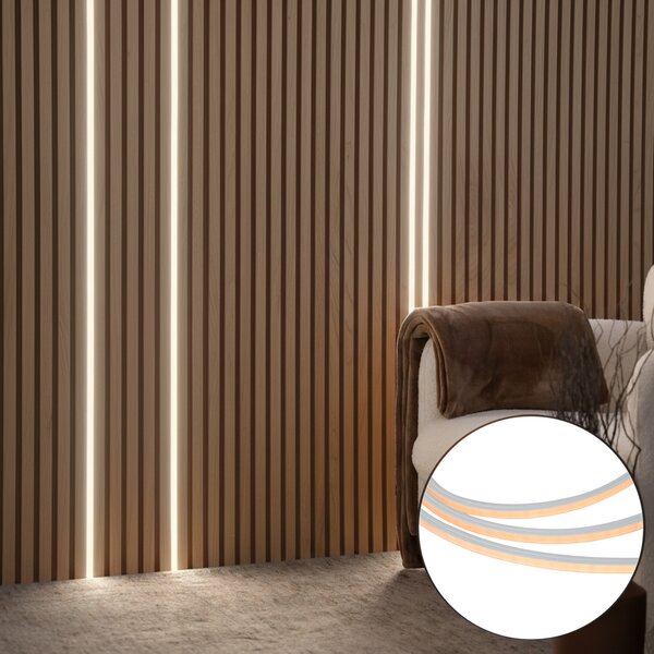Chytrý LED pásek 483 cm stmívatelný v Kelvinech - Akustický stěnový panel
