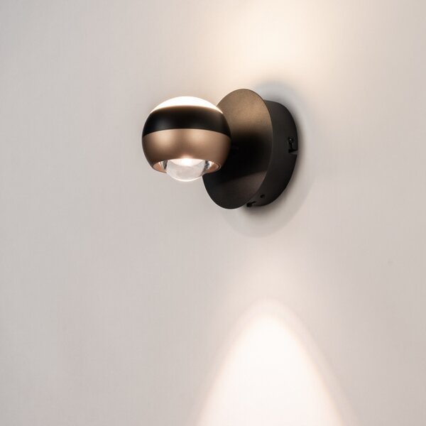 Nástěnné LED svítidlo se stmívačem a vypínačem Deep Switch Gold (LMD)