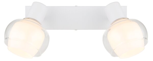 Globo 54309-2W - Bodové svítidlo TOKKI 2xE14/40W/230V bílá