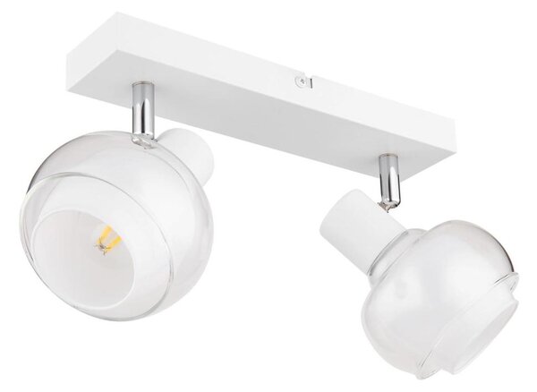 Globo 54309-2W - Bodové svítidlo TOKKI 2xE14/40W/230V bílá