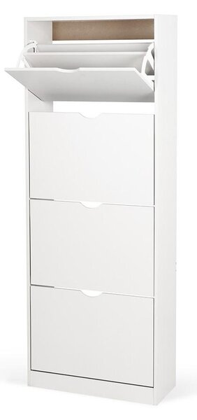 Botník AVENBERG SLIM FLIP 4 bílý