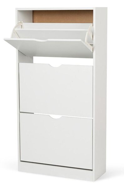 Botník AVENBERG SLIM FLIP 3 bílý