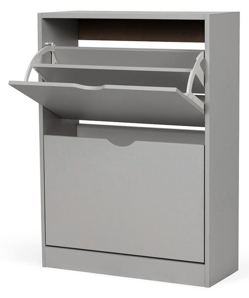 Botník AVENBERG SLIM FLIP 2 šedý