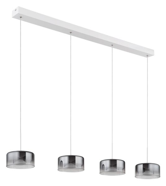 Globo 16024-4WR - LED Lustr na lanku BELINDA LED/24W/230V bílá/kouřová