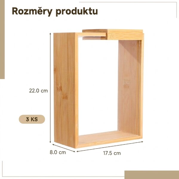 Cleargrain™ Dřevo-akrylová Dóza (3 Ks)