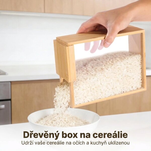 Cleargrain™ Dřevo-akrylová Dóza (3 Ks)