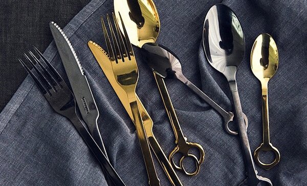 Seletti designové příbory Keytlery (24 kusů, set pro 6 osob)