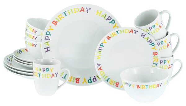 KOMBINOVANÁ SOUPRAVA, 16dílné, porcelán Creatable - Online Only nádobí, Online Only