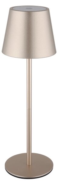 Globo 58488CH-LED Stm dot nab ven stolní lampa VANNIE 3W/5V IP54 1800mAh mosaz