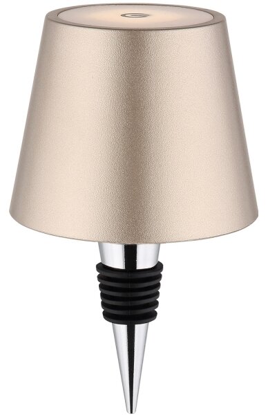 Globo 58488CH-LED Stm dot nab ven stolní lampa VANNIE 3W/5V IP54 1800mAh mosaz