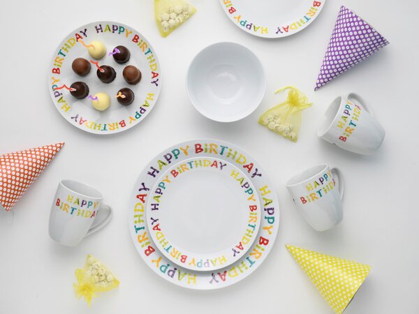 KOMBINOVANÁ SOUPRAVA, 16dílné, porcelán Creatable - Online Only nádobí, Online Only