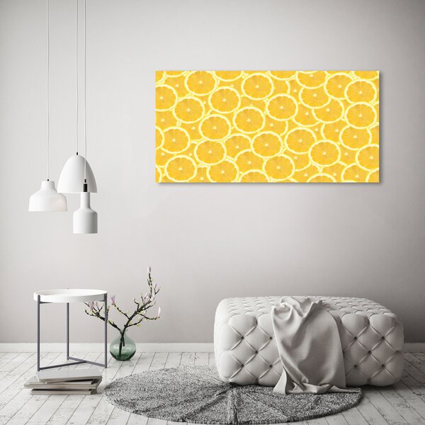 Foto obraz canvas Plátky citronu oc-138709638