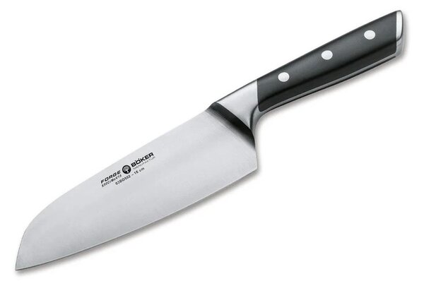 Böker - Kuchyňský nůž santoku FORGE 16 cm černá