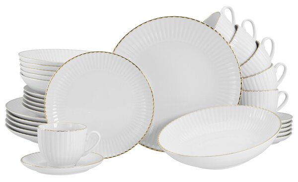 KOMBINOVANÁ SOUPRAVA, 30dílné, porcelán Creatable - Online Only nádobí, Online Only