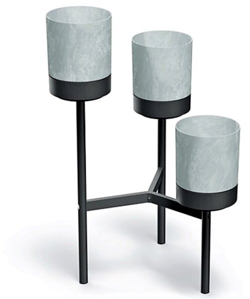 PROSPERPLAST Stojan na květiny BLOOMIE STAND šedý 54x49x80,5cm