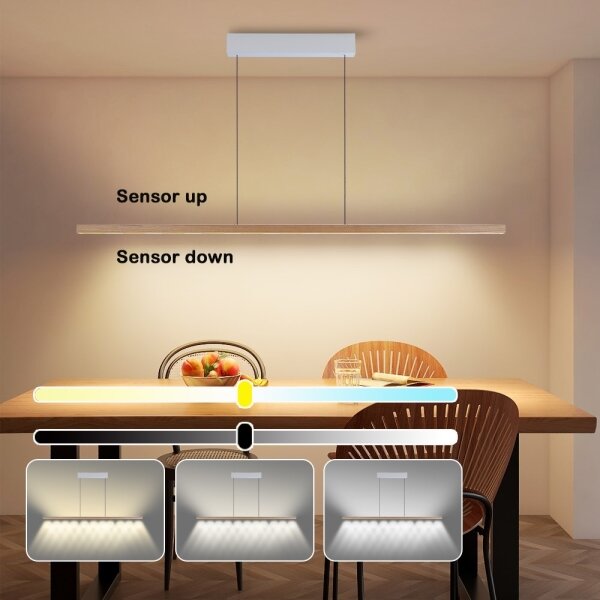 Immax NEO 07310L-LED Stm lustr na lank se senzorem MADEIRA 37W/230V 157 cm jasan