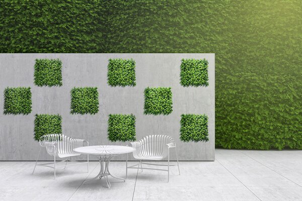 Europe Grass Umělý rostlinný panel FRESH LIGHT GREEN 50 x 50 cm - Panel 50x50