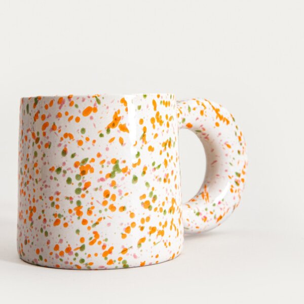 Hrnek MORNE bílý / oranžový 772580 300 ml