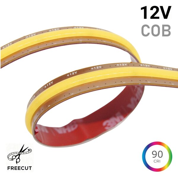 15W FREECUT COB LED pásek do kuchyně, 10mm, 12VDC, 528LED/m, Ra>90, IP20, 7let záruka Barva světla: Neutrální bílá, 4000K