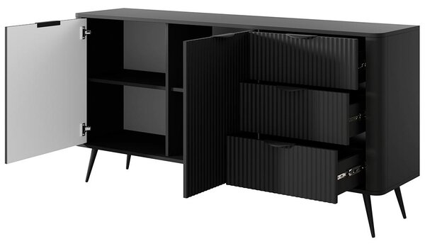 LANTE č | komoda C 163 2D3S | 163,2 cm | černá