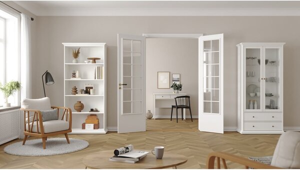 Bílá knihovna 96x201 cm Paris – Tvilum
