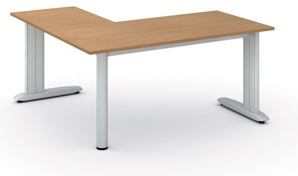 Rohový kancelářský stůl PRIMO FLEXIBLE, 160x160 cm, buk