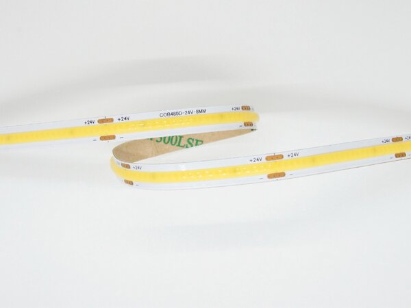LED pásek COB 15W, 480LED, CRI>92, 8mm, 2OZ, 3M, 24VDC, IP20, 6500K