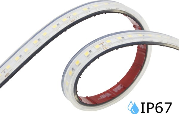 IP67 voděodolný LED pásek 9W/m, PROFI, 24VDC, 1260Lm/m, 140LED/m, 4000K