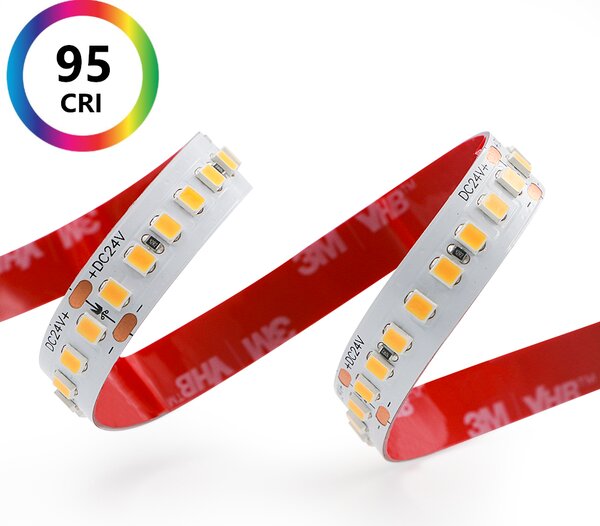 PROFI LED pásek 14,4W, CRI>95, 192LED, 24VDC, 10mm, 1800Lm/m, 2835 Barva světla: Teplá bílá, 2700K