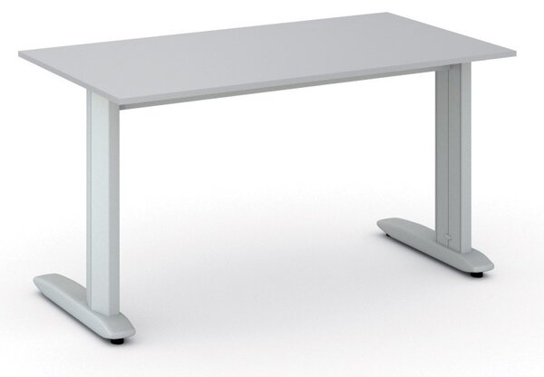 Kancelářský psací stůl PRIMO FLEXIBLE, 140x80 cm, šedá