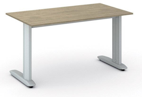 Kancelářský psací stůl PRIMO FLEXIBLE, 140x80 cm, dub přírodní