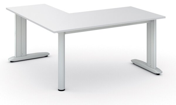 Rohový kancelářský stůl PRIMO FLEXIBLE, 160x160 cm, bílá