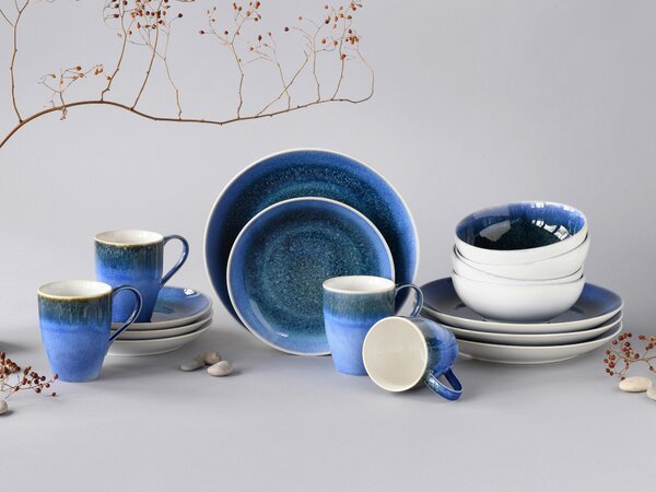 KOMBINOVANÁ SOUPRAVA, 16dílné, kamenina Creatable - Online Only nádobí, Online Only